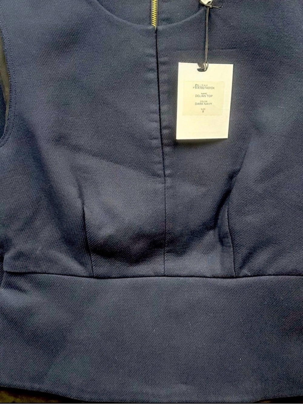 Dianne Von Furstenberg Delian Top Dark Navy